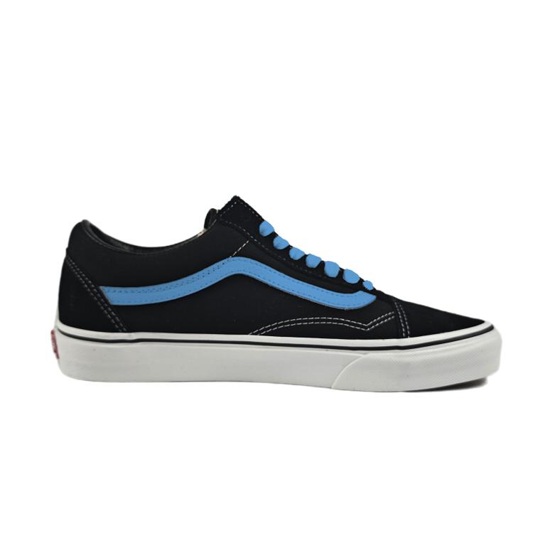 Vans Old Skool Abrasion Resistant Low top Skateboard Shoes Unisex Black Blue VN000D3HY28(Team183-)
