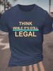 Think While Its Still Legal Feminism Classic Tshirt Cotton Tshirt
