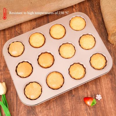 12 otvorů Canele Forma z uhlíkové oceli s nepřilnavým povrchem Dezertní dortová forma Muffin Cup Bundt Mikrovlnná trouba Potravinářský pudink Pečicí nástroj Pečicí nádobí