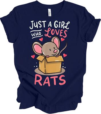 Just a Girl Who Loves Rats Cute Pet T Shirt