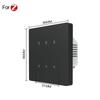 Smart Dimmer Switch For ZigBee Light Dimming Smart Life APP Dimmable 1-3Gang