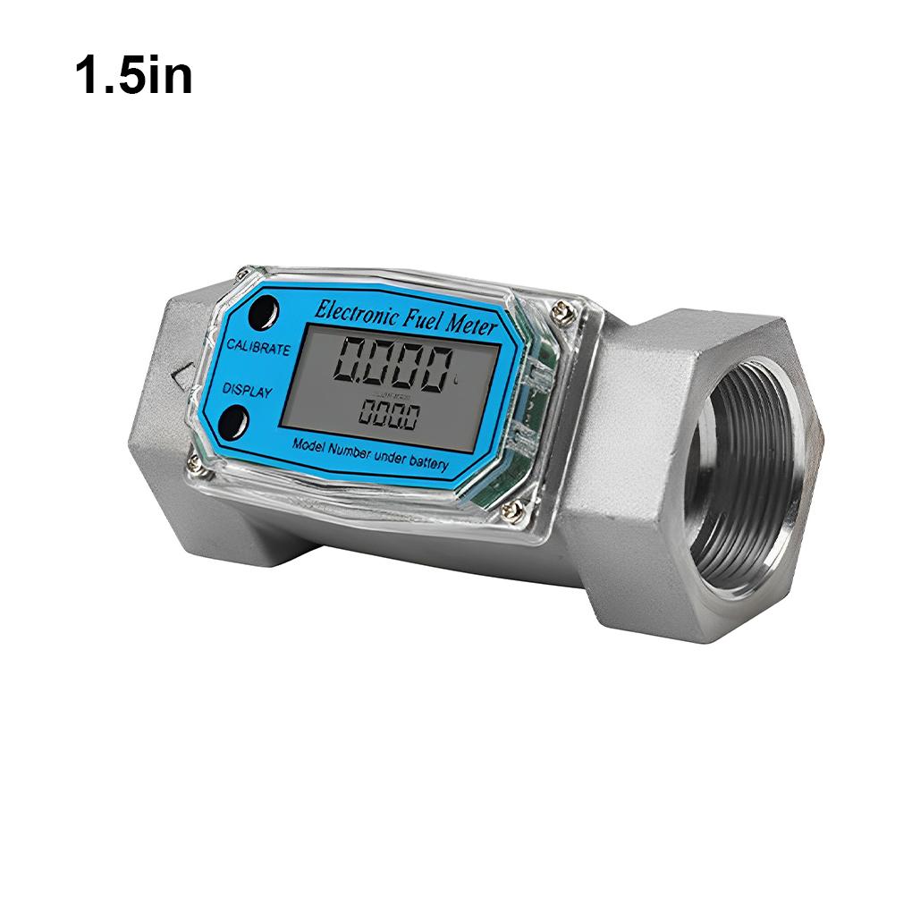 Electronic Flows Meter Measuring Flowmeter LCD Flows Indicator 1.5inch