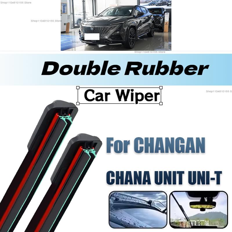 3PCS Car Wiper for Changan Chana UNIT UNI-T UNI T 2020-2023 Front Rear Windshield