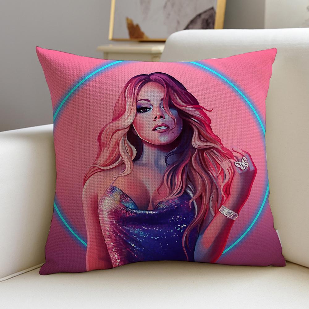 Vocal Queen MMariah CareyS Cushion Cover Pcs Linen Throw Pillow Covers x x Modern Home Decor