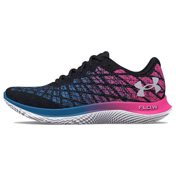 Under Armour Flow Velociti Wind 2 Comfortable Fabric Low-Top Casual Running Shoes Women Sneaker Black Pink 3025662-004