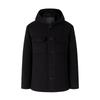Navigare Men's 100% Wool Hooded Pea Coat