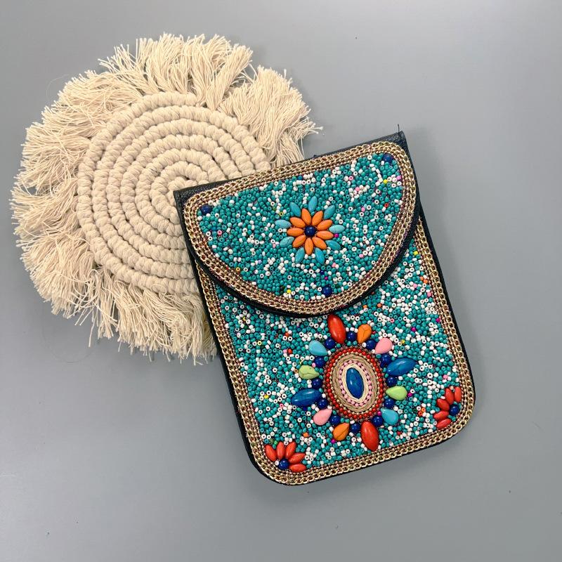 Boho Vintage Veske - Flerroms premium tekstur myk moteriktig allsidig håndlaget dusk risperler