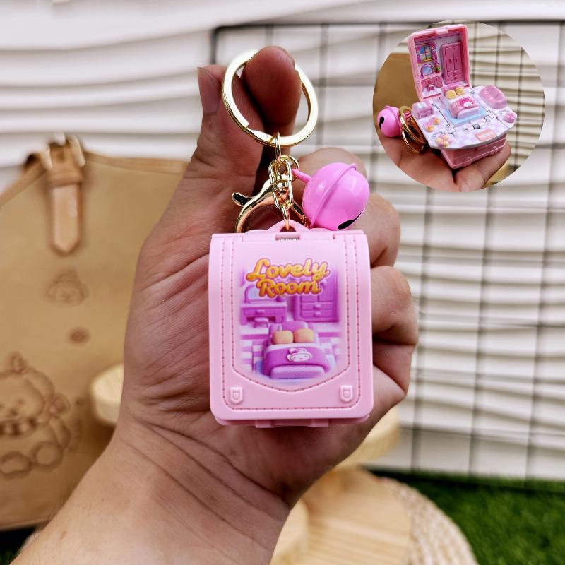 Urocza Kreskówka Sanrio Kuromi 3D Składany Popupowy Breloczek Szkolny Tematyka Miniaturowy Breloczek Mały Breloczek Oys Dla Wszystkich Wieków Przyjaciół