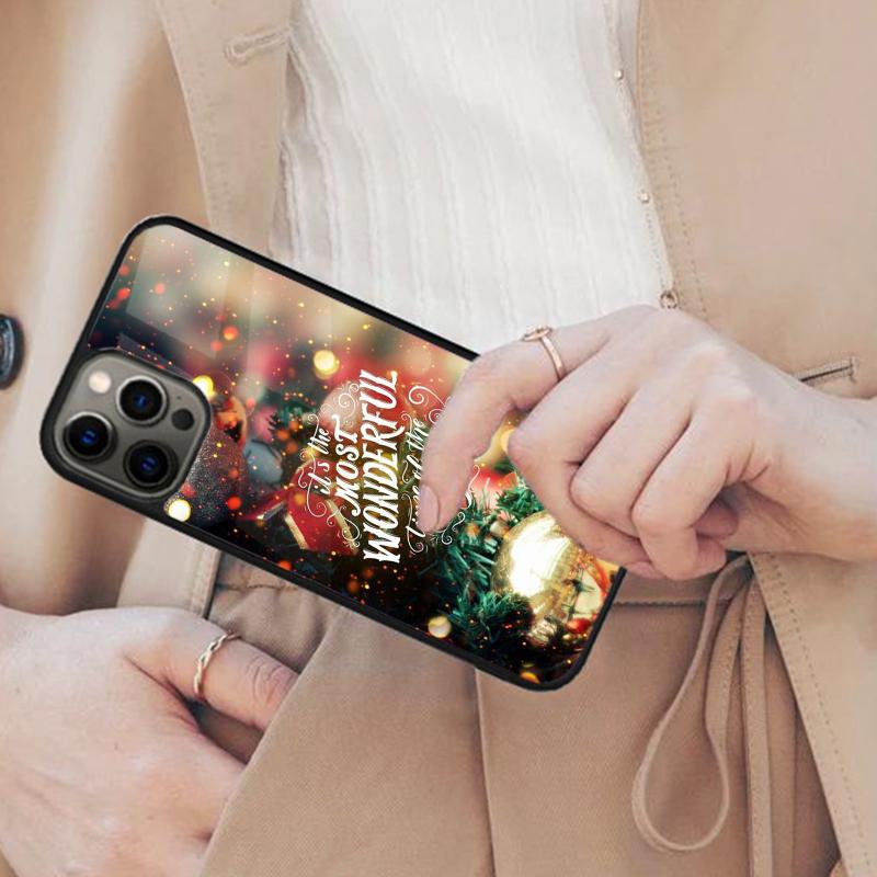 

Christmas Tree Lights Art Magnetic Phone Case For APPLE iPhone 17 Air 16 14 13 12 Pro Max 15 Plus Wireless Charge MagSafe Cover iPhone 13mini