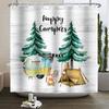 Rlsgjlkjk Forest Animals Shower Curtain Jungle Trees Plant Wildlife Bird Bear Fox Deer Modern Minimalist Bathroom Shower Curtain