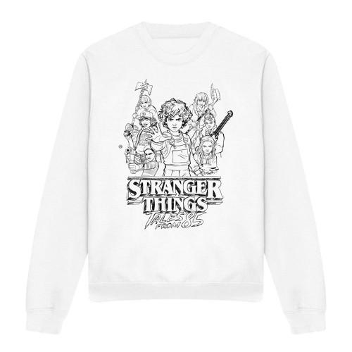 Stranger Things: Tales from Â´85 Unisex Adult Group Sketch Sweatshirt