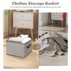 Portable Square Storage Bin Nonwoven Material No Odor Safe Family Use for Bedroom Bathroom Living Room Organization
