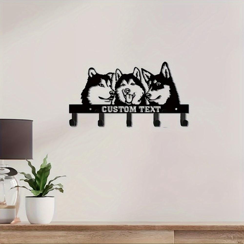 Exclusive Handmade Custom Wall Hooks for Husky Lovers, Indoor Key Holder, Housewarming Gift