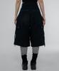 CHICKS Multi-Stud Cargo Bermuda Pants Black