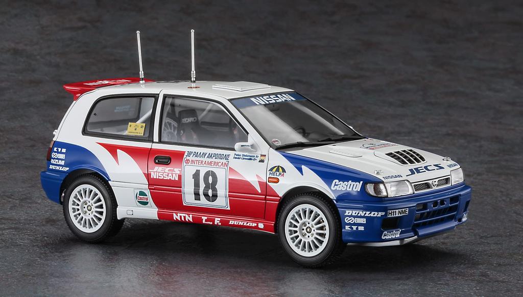 Hasegawa Nissan Pulsar 1991 Acropolis Rally Plastic Model HC53 1/24 (RNN14) GTI-R