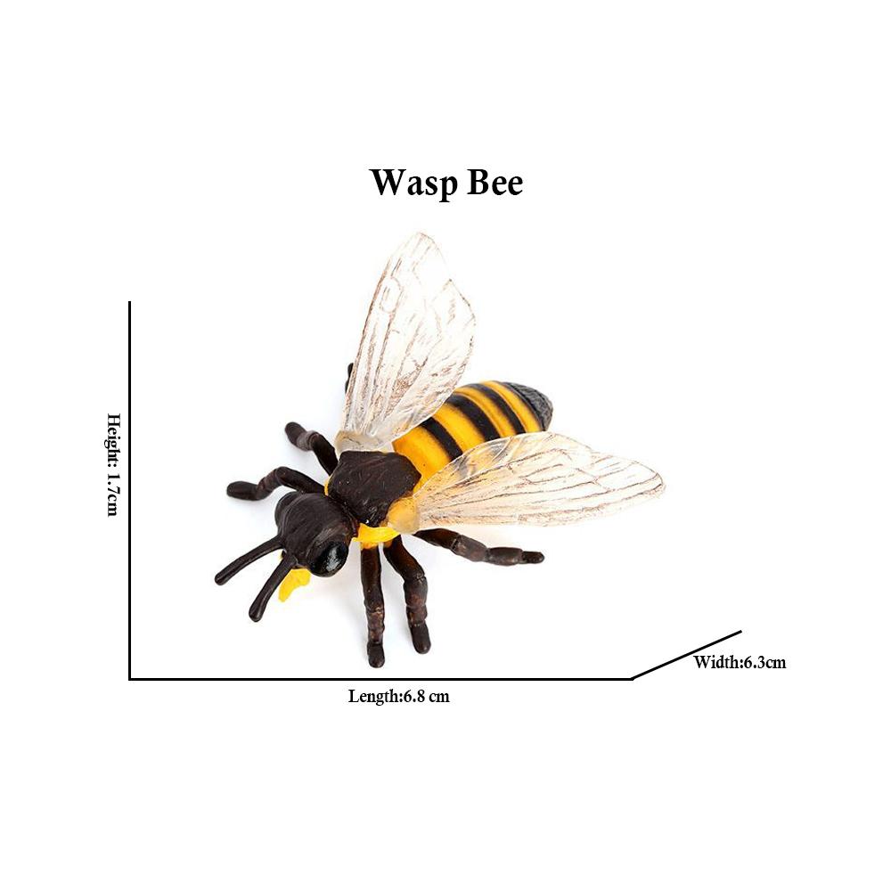 Insect Toy Miniature Insects Figures Animal Figurines Beetle Bee Spider Models Action Figure Plastic Animals Toys for Children