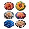 Floor Mat 3D Flower Design Quick-Drying Water Absorbent Bathroom Rug Non-Slip Stable Grip Bath Mat Home Bedroom Decor
