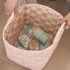 Pastoral Floral Dirty Clothes Basket, Home Use High-Value Fashionable Large Capacity Foldable Trash Storage Basket for Youngsters's Toys and Snacks