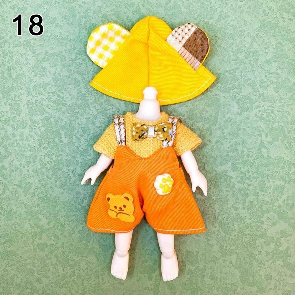20 Styles High-end Dress Up Casual Wear Rompers T-shirt Hat Best Gifts  for 16~17cm Doll