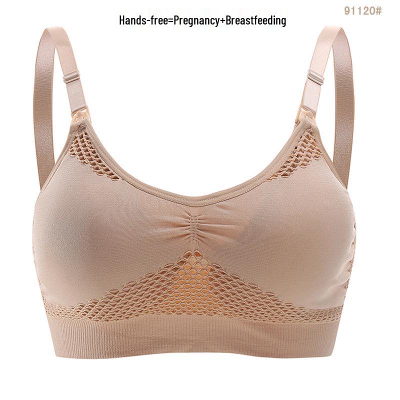 Wire-Free Front Open Maternity & Nursing Bra for Pregnancy, Postpartum, Breastfeeding