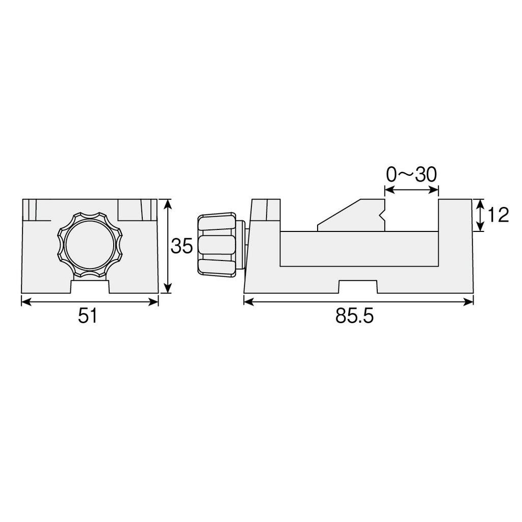 HOZAN Mini svěrák K-24