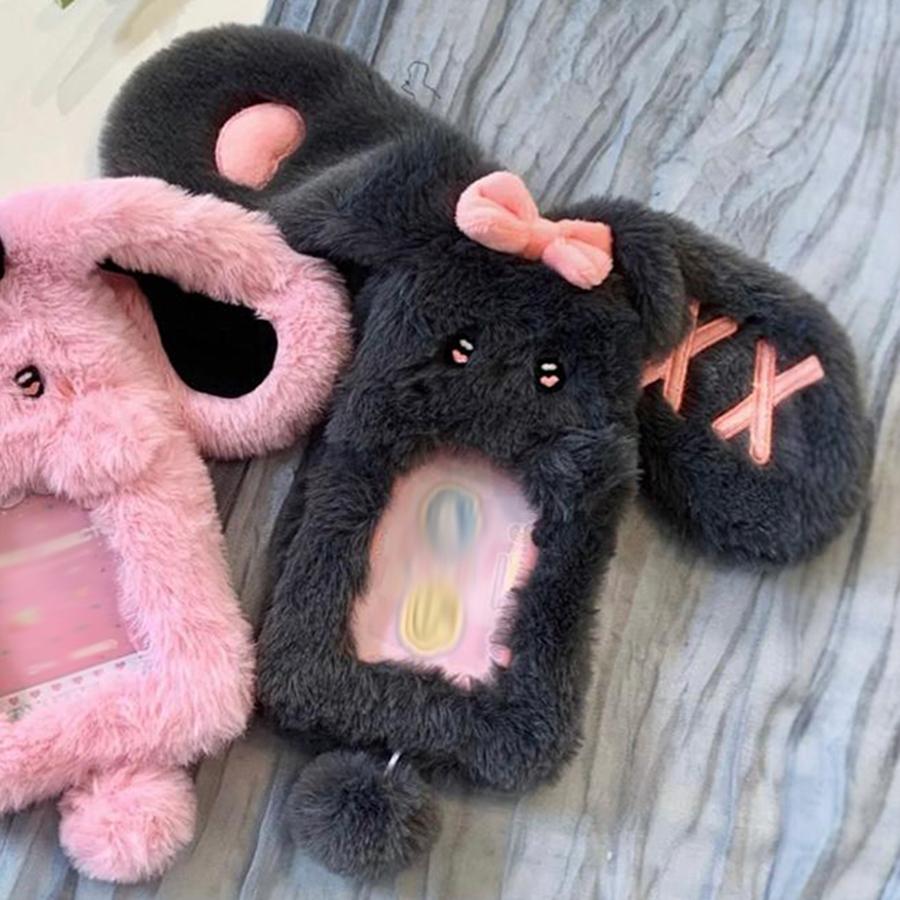 Cute Little Devil Plush Card Holder for Students Campus Photo ID Bus Card Display Pendant Pocket Card Protector Accessories