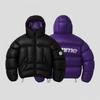 Winter Couple Streetwear Hooded Reversible Print Jacket Loose Fit Teens