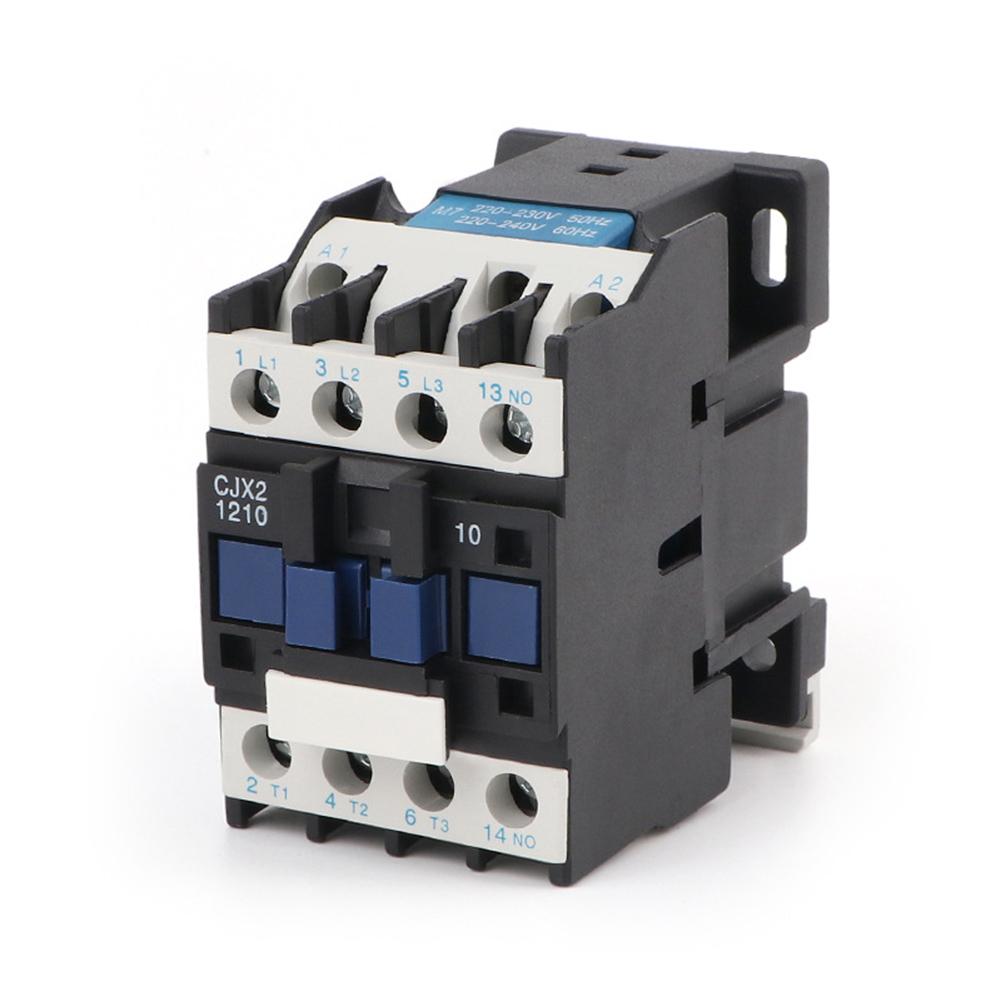 1pc 3P 12A AC Contactor 220V Din Rail Mount Power Contactor For Pumps Industrial Equipment Accessories