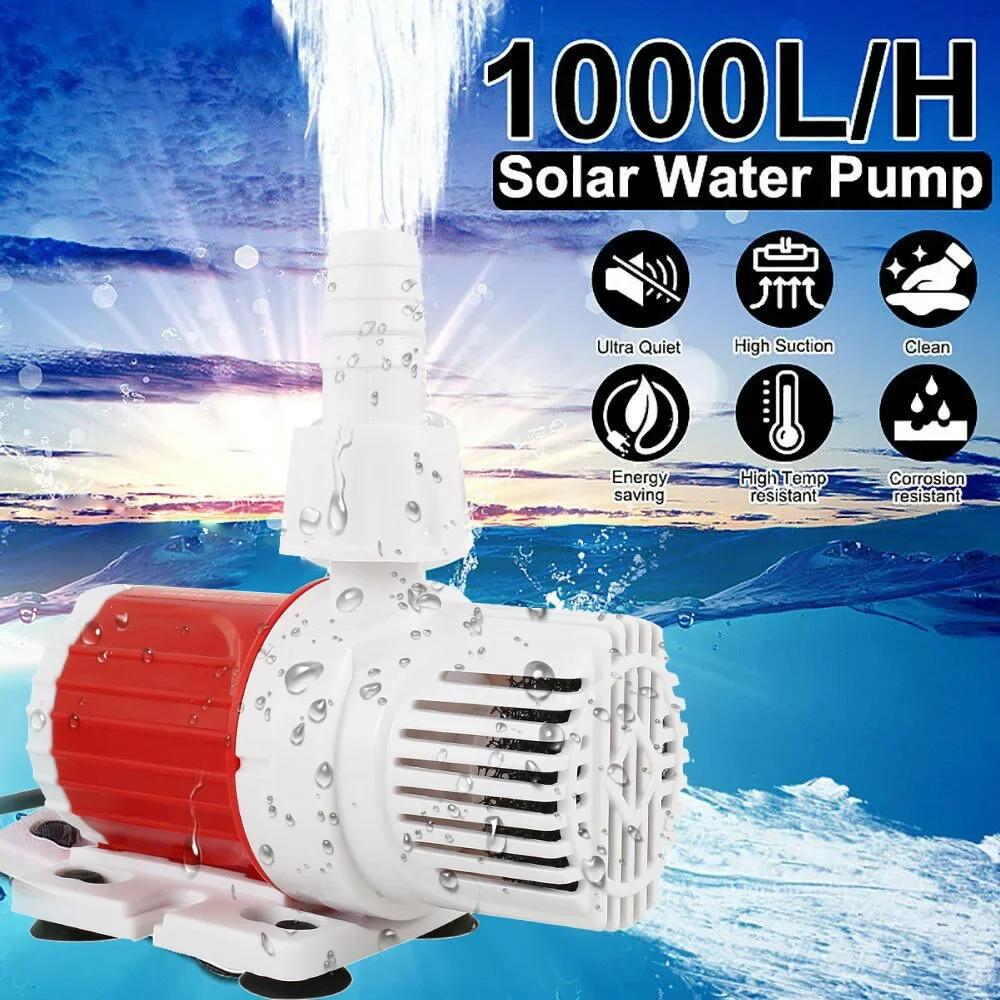 12V DC 10W 1000L/H Submersible Water Pump - 16.4FT High Lift for Aquariums, Fish Tanks, Ponds & Fountains