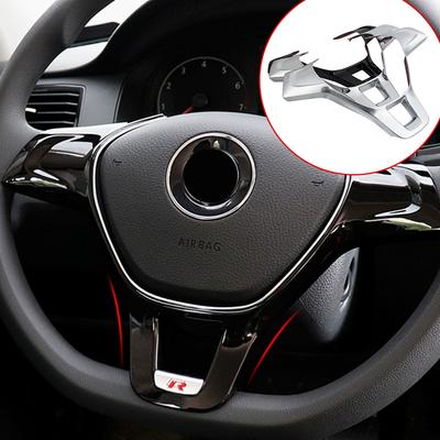 Car Steering Wheel Cover Trim Sticker for Volkswagen VW Golf 7 GTI MK7 POLO 2014 2015 Jetta MK6 2015 2016 Interior Accessories