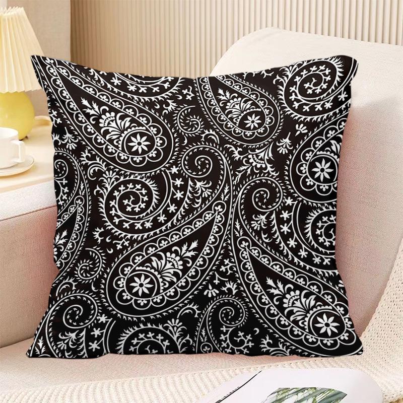 Bohemian Vintage Print Decorative Pillowcase Bedroom Living Room Square Cushion Pillowcase
