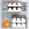 Refrigerator Egg Storage Box Cooking Area Refrigerator Home Use Preservation Storage Box Plastic Stackable Egg Carton Multi-layer Tray