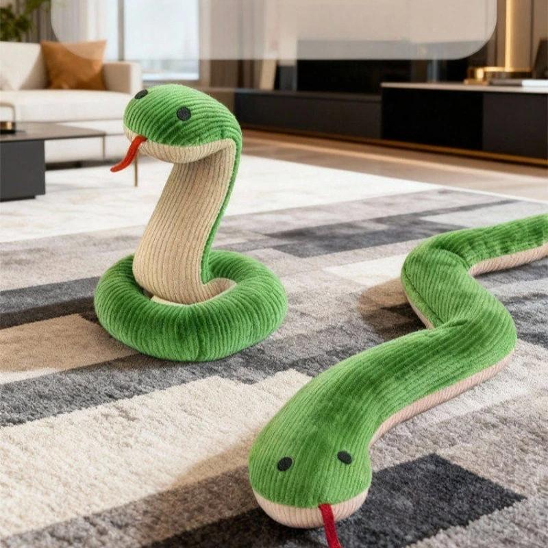 Interactive Snake Cat Toy with Catnip Crinkle Sound Plush Kitten Chew Toy for Teeth Cleaning