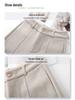 2024 Women's High-Waisted Wool Wide-Leg Pants: Autumn/Winter Slimming Casual Trousers