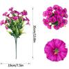 Artificial Morning Glory Flower UV Resistant Hanging Flowers Silk Morning Glory Garden Wedding Decoration Outdoor Hanging Plants