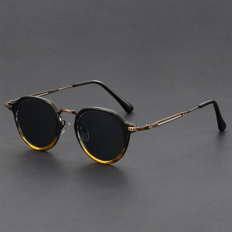 Round Sunglasses For Men New Fashion Multi-Color Outdoor Shades Sunglasses For Driving Trendy Vintage Brand Design Sun Glasses