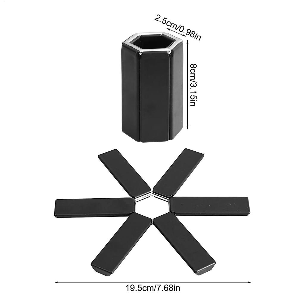 Kitchen Trivets Folding Insulation Pad Pot Mat Dish Placemat Coaster Folding Heat Insulation High Temperature Pots And Pans