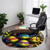 1pc Turtle Shell Cover Chair Carpet for Office Non Slip, Machine Washable Rug for Office, Room Holiday Decor for Christmas, Birthday Polyester