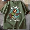Funny Office Humor Tee Funny Sloth Work Tshirt Coffee Lover Casual Short Sleeve Tee Shirt Funny Worker Gift Oneck T Shirt