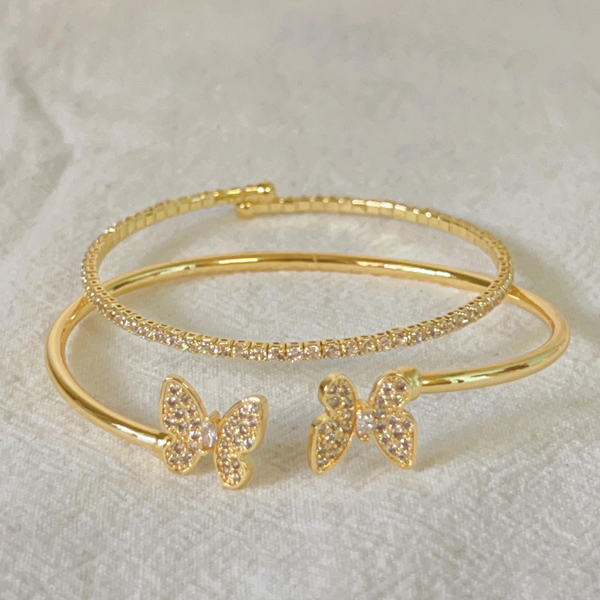 2026 Браслет-браслет с полным бриллиантовым покрытием в стиле лайт-люкс, Персонализированные нишевые высококачественные ювелирные изделия, Женские модные ювелирные изделия Resizable