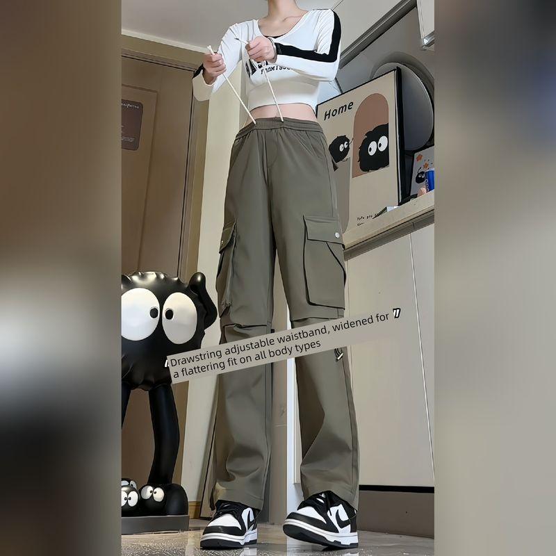 Softshell Straight-Leg Cargo Pants for Men, 2025 Autumn Trendy Brand, Paired with Martin Boots, American-Style Black Straight-Leg Work Pants