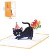 3D Cat Funny Birthday Cards Paper Animal Cards Hot Birthday Card  Cat Lover