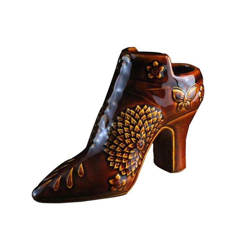 Tiki Cup High Heeled Shoe Shaped Wine Cup Desk Decoration Cute Ornament Desk Decoration Figurines Home Decoration Accessories