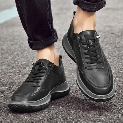 Mode Echtes Leder Neue Herren Casual Business Vielseitige Herren Leder Freizeit Sport Outdoor Walking Schuhe Rutschfest Fahrschuhe