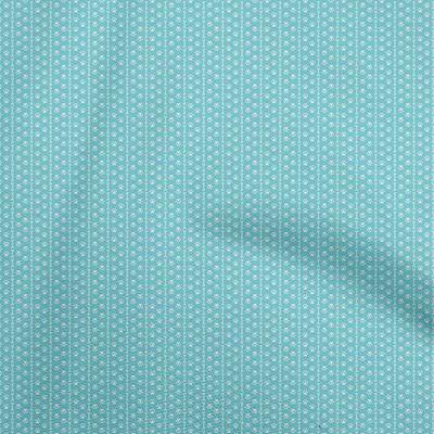 Baumwoll-Flex Aqua Blau Stoff Knochen & Pfote Quiltzubehör Druck Nähstoff Meterware 40 Zoll