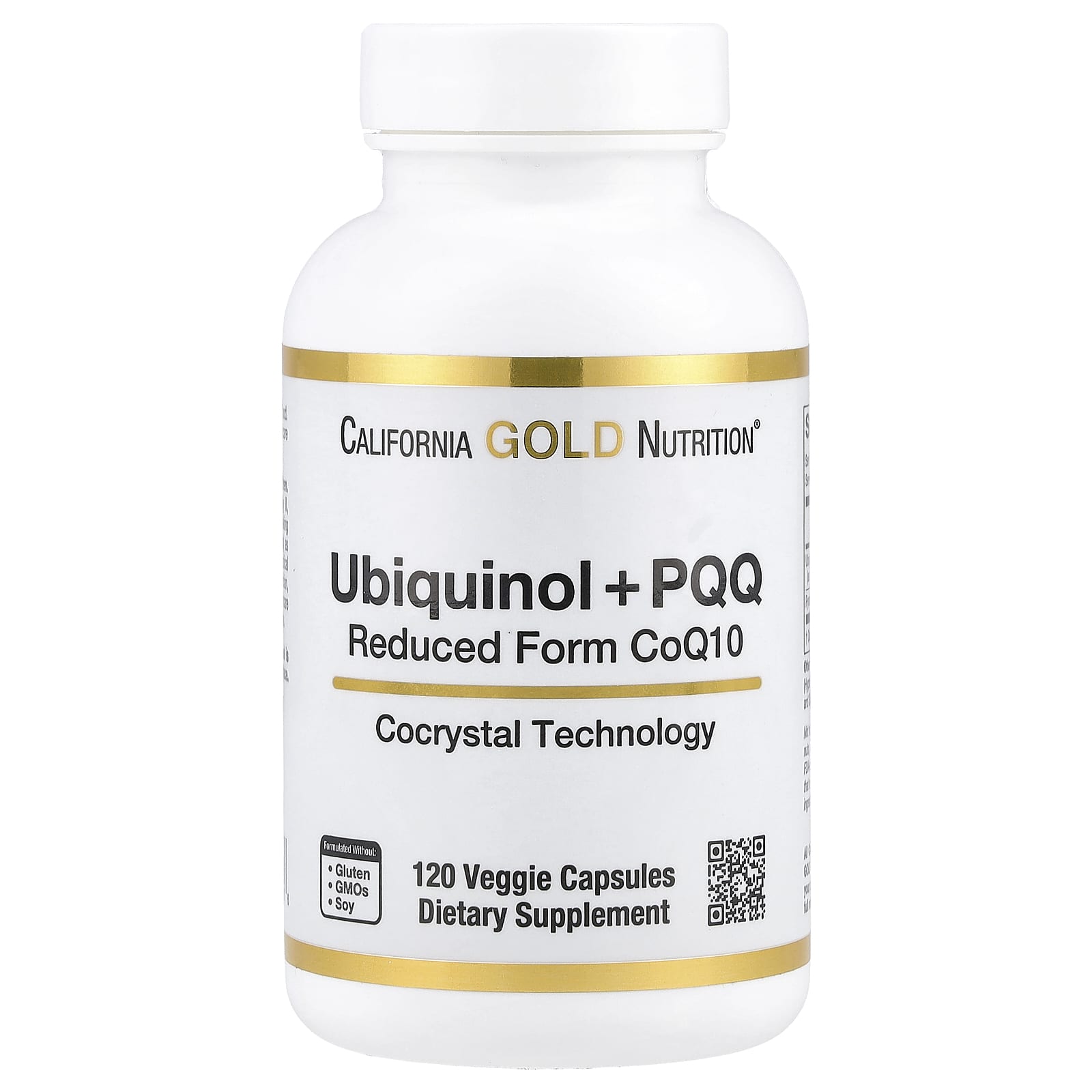 

California Gold Nutrition, Reduced Ubiquinol + PQQ, 120 Veggie Capsules