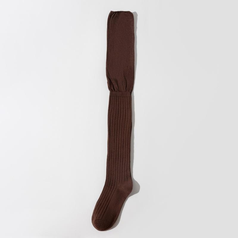 Knee Socks Women'S Autumn And Winter Miu Series Splicing Stockpile Socks Sweet Cool Babes Thigh Socks And Knee Gray Leg Socks