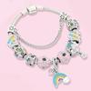 S925 Silber Charm Perlen Schlangenknochen Kette Armband Set mit Sicherheitskette Modemarke Edlen Schmuck Geschenk