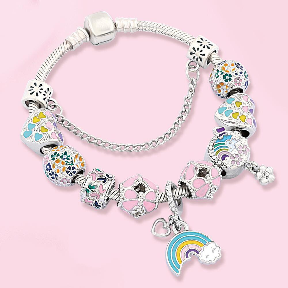 S925 Silber Charm Perlen Schlangenknochen Kette Armband Set mit Sicherheitskette Modemarke Edlen Schmuck Geschenk