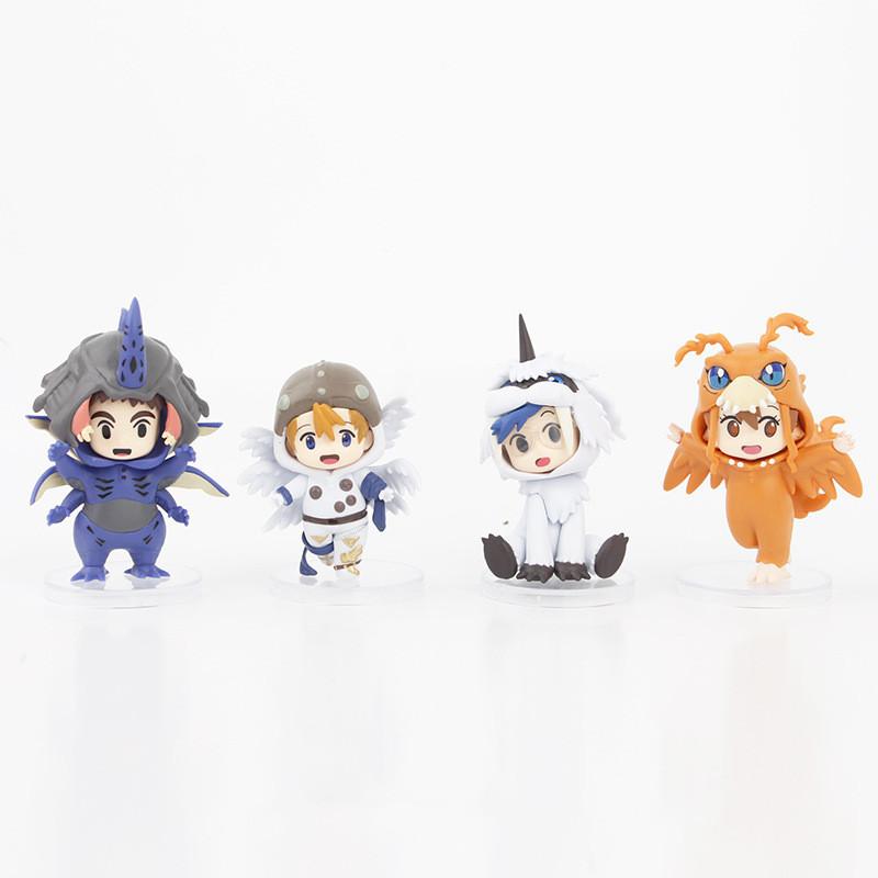 Exquisite Pvc Anime Figurines Digimon Taichi Yamato Sora Koushiro Mimi Collectible Set